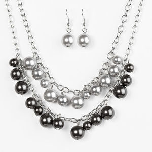 Paparrazi Jewelry Set gray/silver/silvertone